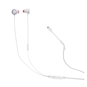 JBL Quantum 50C In-ear wired USB-C gaming headphones, white