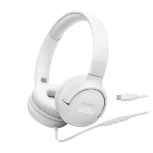 JBL Tune 520 USB-C wired headphones, white
