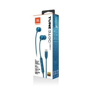 JBL USB-C Wired Headphones Tune 310C, Blue