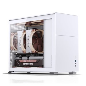 Jonsbo D31 Micro-ATX Case, Tempered Glass - white
