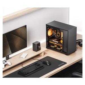 Jonsbo D41 ATX Case, Tempered Glass - black 5