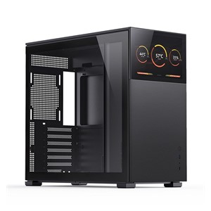 Jonsbo D41 Screen ATX Case, Tempered Glass - black