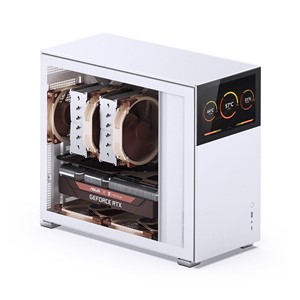 Jonsbo D41 Screen ATX Case, Tempered Glass - white