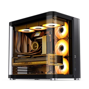 Jonsbo TK-2 2.0 Midi-Tower, Tempered Glass - black