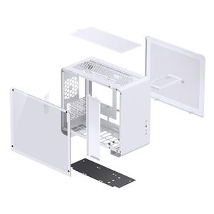 Jonsbo U4 Mini Micro-ATX Case, Tempered Glass - white 5