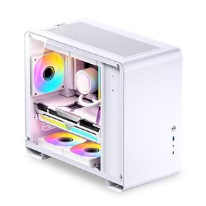 Jonsbo U4 Mini Micro-ATX Case, Tempered Glass - white 9