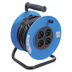 BGS Kalem za kabel | 25 m | 3 x 1,5 mm² | 4 utičnice | IP 20 | 3000 W