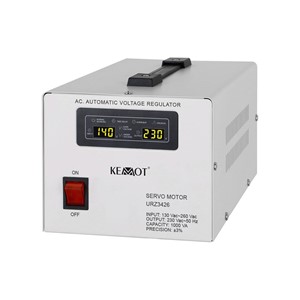 KEMOT MSER-1000 Automatic Voltage Stabilizer (1000 VA, Servo Motor)