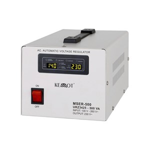 KEMOT MSER-500 Automatic Voltage Stabilizer (500 VA, Servo Motor)
