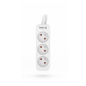 KERG power strip 3 sockets 3m 16A