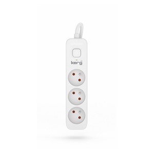 KERG power strip with switch 3 sockets 1.5m 10A
