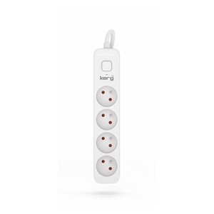 KERG power strip with switch 4 sockets 1.5m-10A