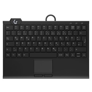 KeySonic KSK-5210ELU (DE) keyboard Home USB QWERTZ German Black