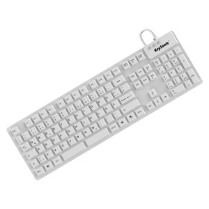 KeySonic KSK-8030 IN (DE) white keyboard Industrial USB QWERTZ German