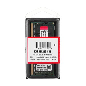 Kingston Technology ValueRAM KVR32S22D8 /32 memory module 32 GB 1 x 32 GB DDR4 3200 MHz