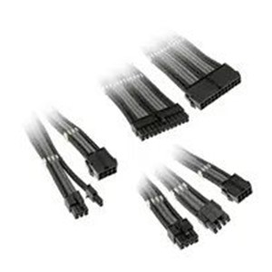 Kolink Core Adept Braided Cable Extension Kit - Black /Grey