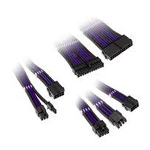 Kolink Core Adept Braided Cable Extension Kit - Jet Black /Titan Purple
