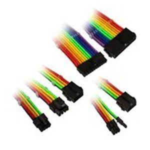 Kolink Core Adept Braided Cable Extension Kit - Rainbow