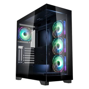 Kolink Unity Peak ARGB Midi-Tower Showcase, Tempered Glass - black