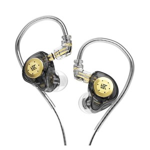 KZ EDX PRO NO MIC - in-ear headphones, black and gold