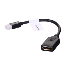 Lanberg AD-0003-BK DisplayPort cable 0.12 m Mini DisplayPort Black