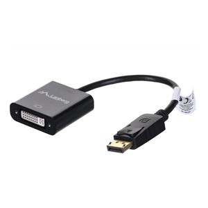 Lanberg AD-0007-BK video cable adapter 0.1 m DisplayPort DVI-D Black