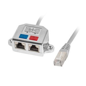 Lanberg adapter lan rj45 /2x rj45 ftp splitter ad-0026-s