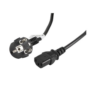 Lanberg CA-C13C-11CC-0050-BK power cable Black 5 m C13 coupler CEE7 /7