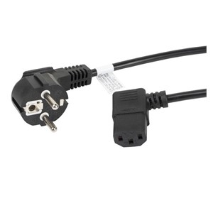 Lanberg CA-C13C-12CC-0018-BK power cable Black 2 m C13 coupler CEE7 /7