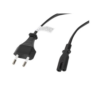 Lanberg CA-C7CA-10CC-0018-BK power cable Black 1.8 m C7 coupler CEE7 /16