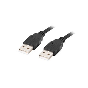 Lanberg CA-USBA-20CU-0018-BK USB cable 1.8m 2.0 USB A Black