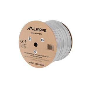 LANBERG CABLE UFTP CAT. 6A 305M WIRE CU LSZH GRAY