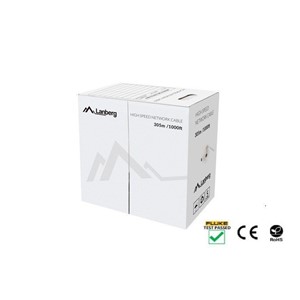 LANBERG CABLE UTP CAT.5E 305M WIRE CU BLACK FLUKE