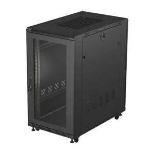 Lanberg FF01-6022-23B rack cabinet 22U Freestanding rack Black