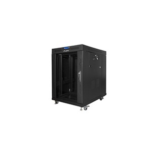 Lanberg FF01-8015-12BL rack cabinet 15U Freestanding rack Black