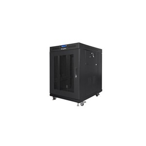 Lanberg FF01-8015-23BL rack cabinet 15U Freestanding rack Black