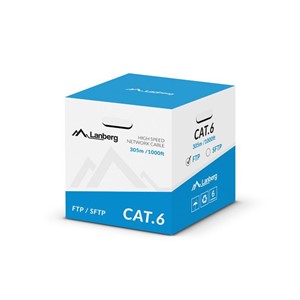 Lanberg LCS6-11CU-0305-S networking cable Grey 305 m Cat6 SF /UTP (S-FTP)