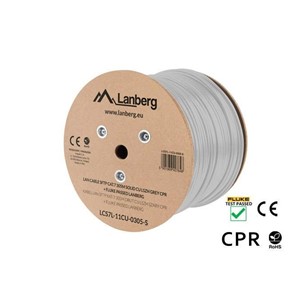 Lanberg LCS7L-11CU-0305-S networking cable White 305 m Cat7 S /FTP (S-STP)