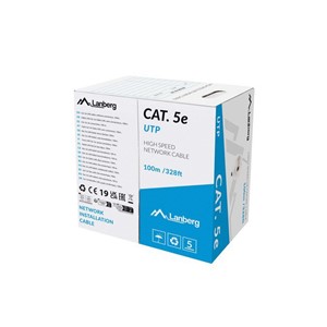 Lanberg LCU5-11CU-0100-S networking cable Grey 100 m Cat.5 /Cat.5e U /UTP (UTP)