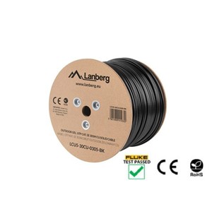 Lanberg LCU5-30CU-0305-BK networking cable Black 305 m Cat5e U /UTP (UTP)
