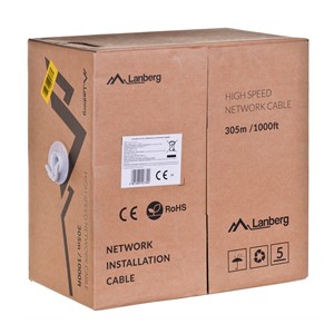 Lanberg LCU6-12CU-0305-S networking cable 305 m Cat6 U /UTP (UTP) Gray