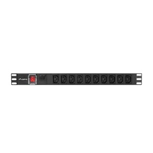 LANBERG PDU RACK POWER STRIP (1U,10A,7X IEC C13,2M)