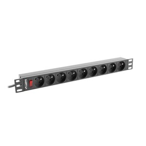 LANBERG POWER STRIP RACK 19 (1U, 16A, 9X 230V PL)
