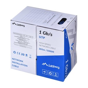LANBERG UTP CABLE 1GB /S 305M WIRE CCA BLUE