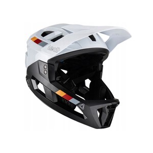 LEATT MTB Enduro 2.0 V23 Bike Helmet with Removable Chin Guard, Size L (59–63 cm), White