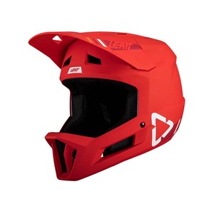 LEATT MTB Gravity 1.0 V24 Full-Face Cycling Helmet, Size M, Red