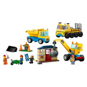 LEGO CITY 60391 CONSTRUCTION TRUCKS AND WRECKING BALL CRANE 4