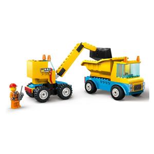 LEGO CITY 60391 CONSTRUCTION TRUCKS AND WRECKING BALL CRANE 5