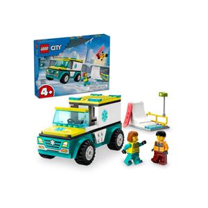 LEGO CITY 60403 EMERGENCY AMBULANCE AND SNOWBOARDER