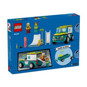 LEGO CITY 60403 EMERGENCY AMBULANCE AND SNOWBOARDER 3